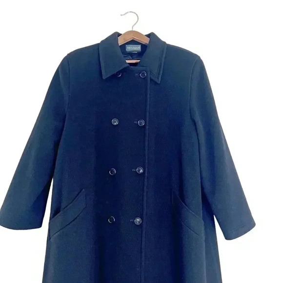 Harve Benard Vintage Black Wool Peacoat Men's Size 2XL - Picture 2 of 11